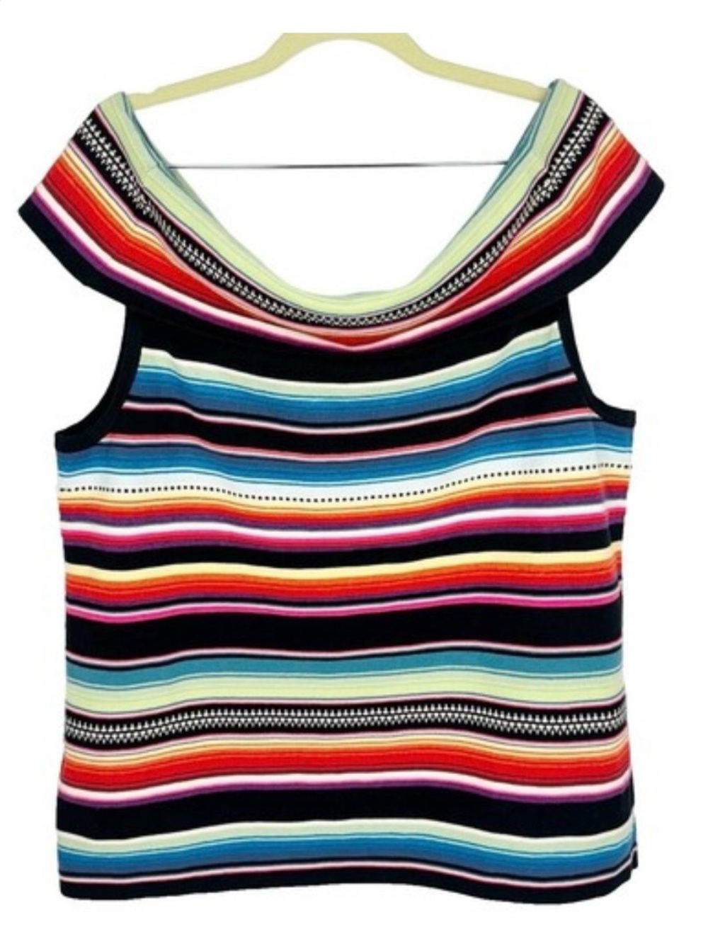 NWOT Lauren Ralph Lauren Southwestern Inspired Off-the-Shoulder Top